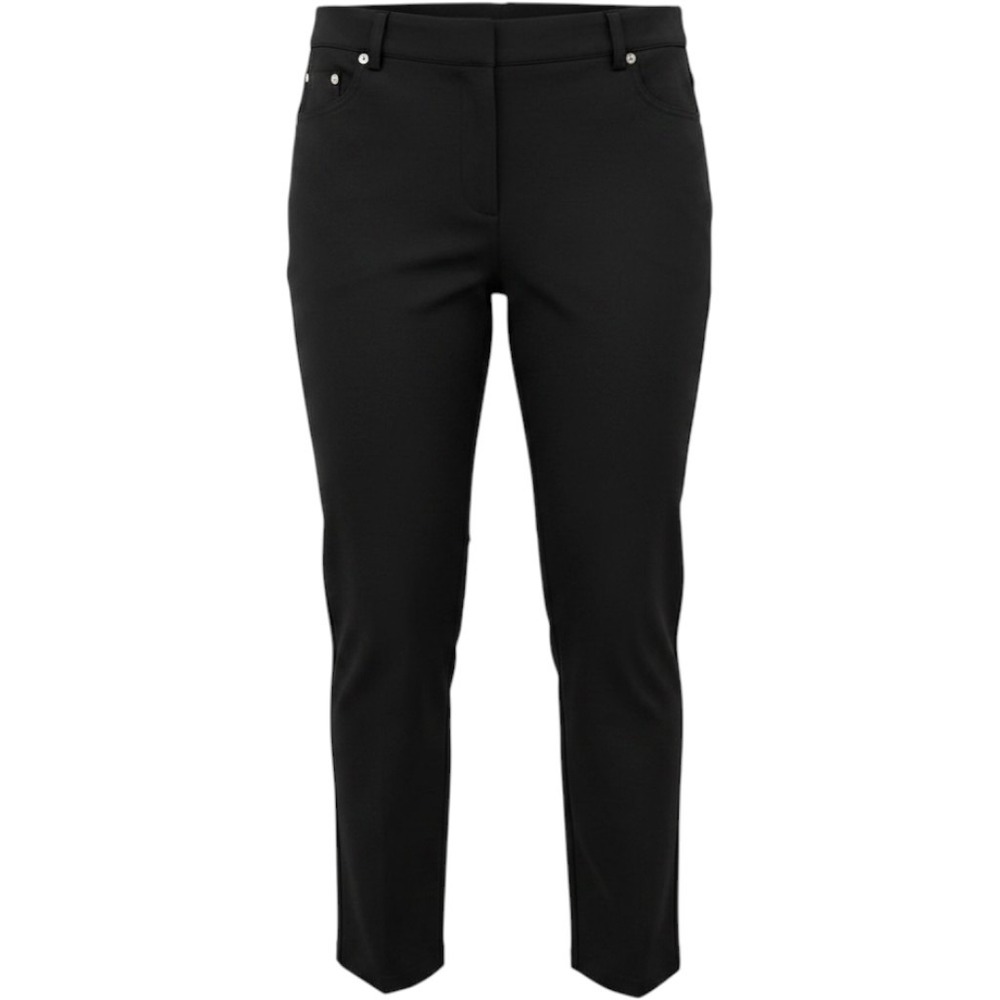 Alberto Makali Trousers Women 12 Black Excellent Stretch Slim Fit Five Pocket